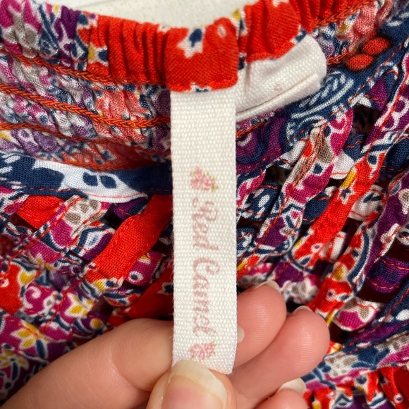 Orange and Purple Patterned Women's Dress - Picture 4 of 6